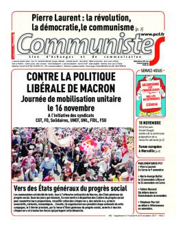 Journal CommunisteS n°700 7 novembre 2017
