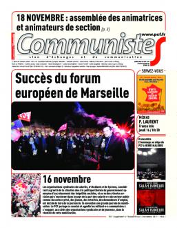 Journal CommunisteS n°701 15 novembre 2017