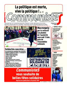 Journal CommunisteS n°706 20 décembre 2017