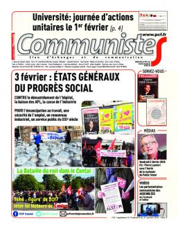 Journal CommunisteS n°710 31 janvier 2018